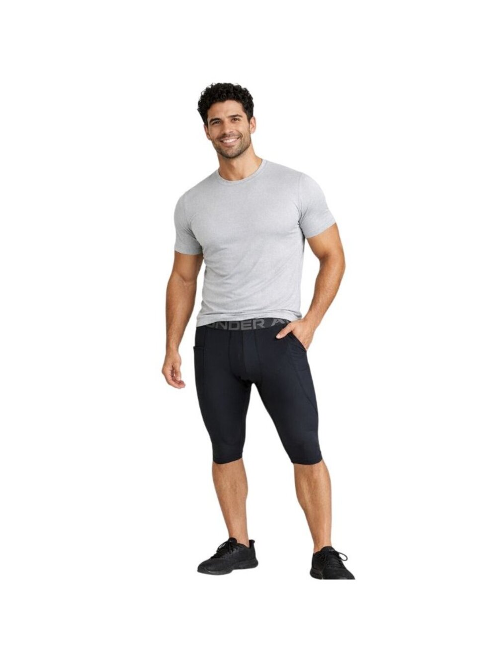 New Under Armour XL HeatGear Mens Compression Pants Black